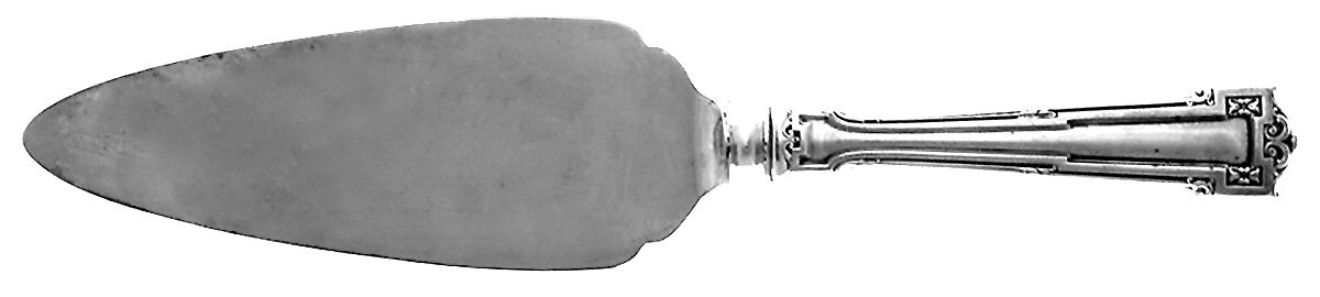 Dauphine (Sterling, 1916) Pie Server with Silverplate Blade by Wallace Silver-1