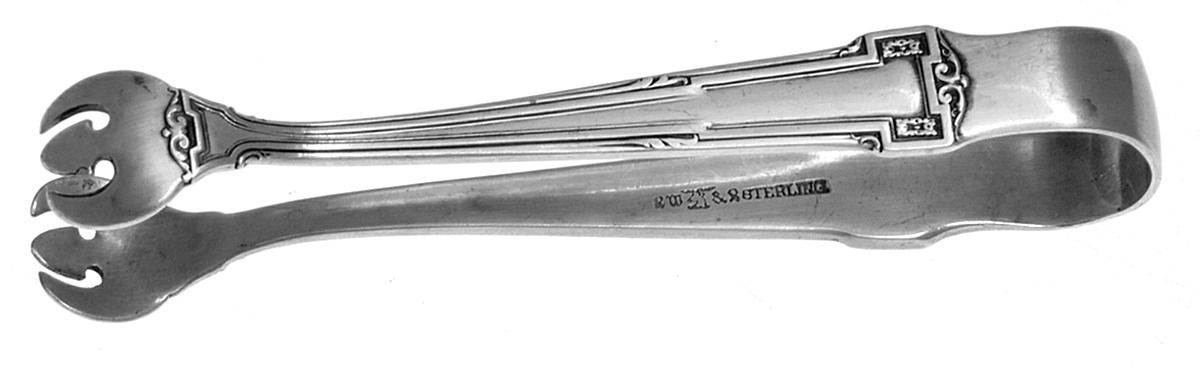 Dauphine (Sterling, 1916) Bon Bon Tongs by Wallace Silver-1
