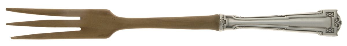 Dauphine (Sterling, 1916) Salad Serving Fork with Wooden Prongs by Wallace Silver-1