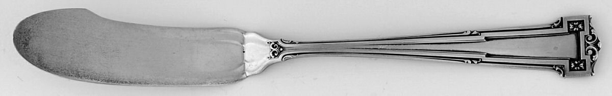 Dauphine (Sterling, 1916) Flat Handle Master Butter Knife by Wallace Silver-1