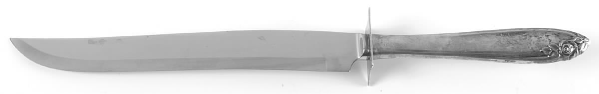 Debutante (Sterling, 1960) Large Stainless Blade Roast Carving Knife by Wallace Silver-1