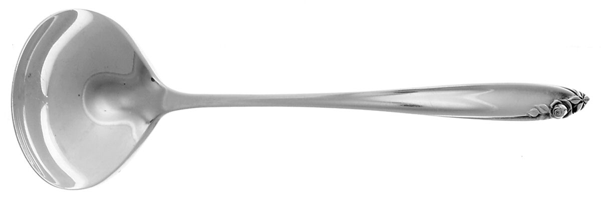 Debutante (Sterling, 1960) Solid Piece Cream Ladle by Wallace Silver-1
