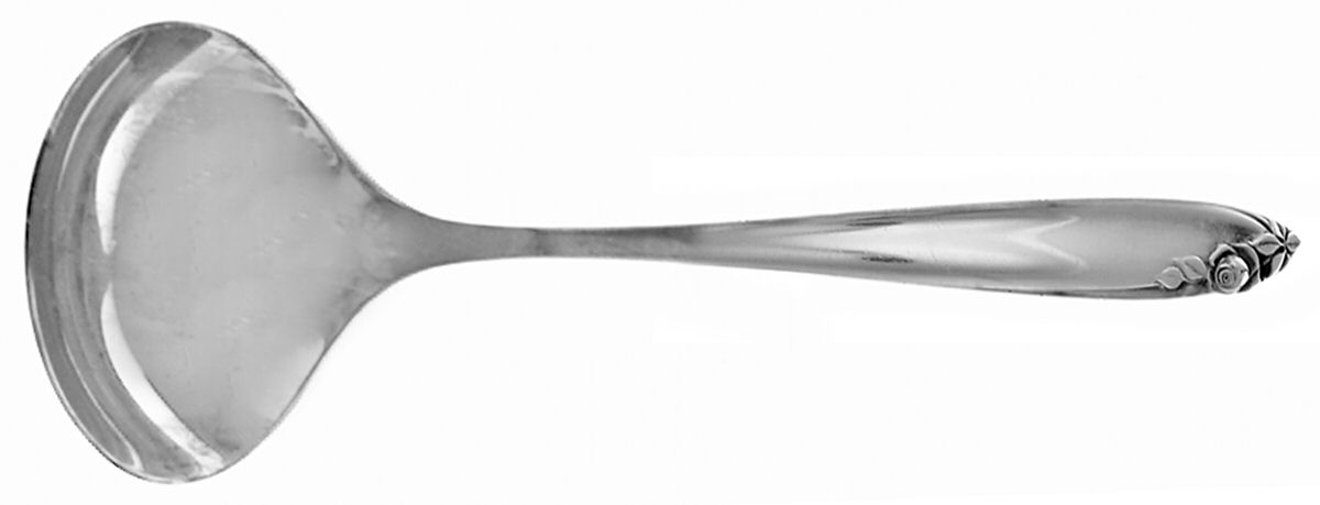 Debutante (Sterling, 1960) Solid Gravy Ladle by Wallace Silver-1