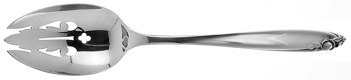 Debutante (Sterling, 1960) Pierced Tablespoon (Serving Spoon) by Wallace Silver-1