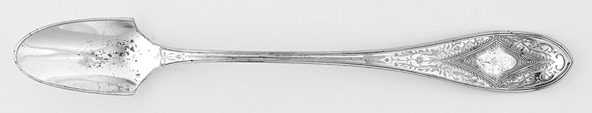 Diamond (Silverplate, 1878) Solid Cheese Scoop by Wallace Silver-1