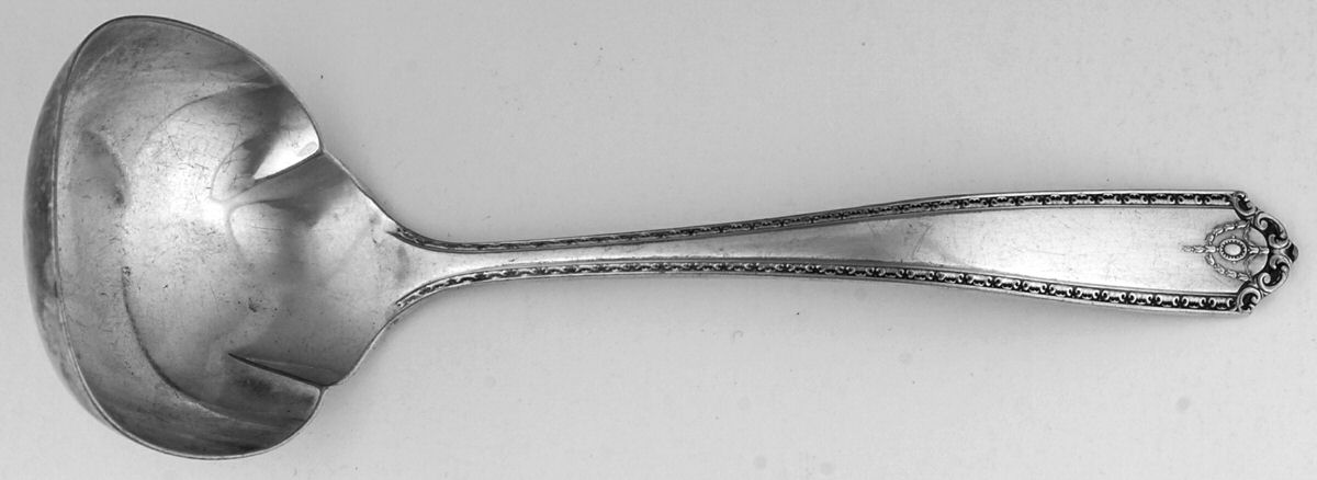 Dorothy Q (Silverplate, 1931) Solid Gravy Ladle by Wallace Silver-1