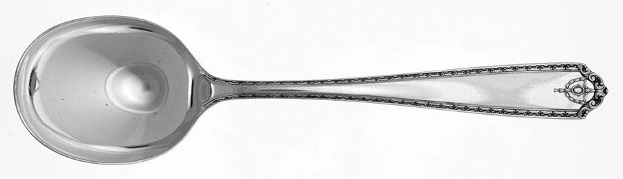 Dorothy Q (Silverplate, 1931) Round Bowl Soup Spoon (Gumbo) by Wallace Silver-1