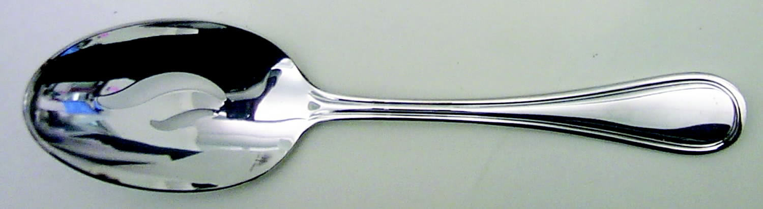 Edgewood (Silverplate) Pierced Tablespoon (Serving Spoon) by Wallace Silver-1