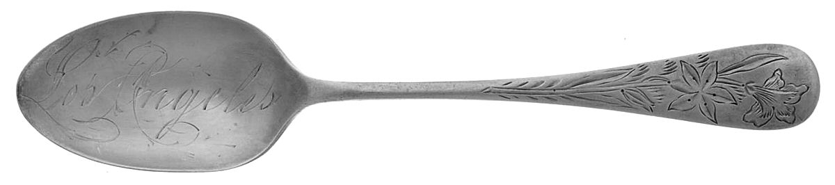 Engraved No 2 (Sterling, 1890) Souvenir Spoon (Teaspoon) by Wallace Silver-1