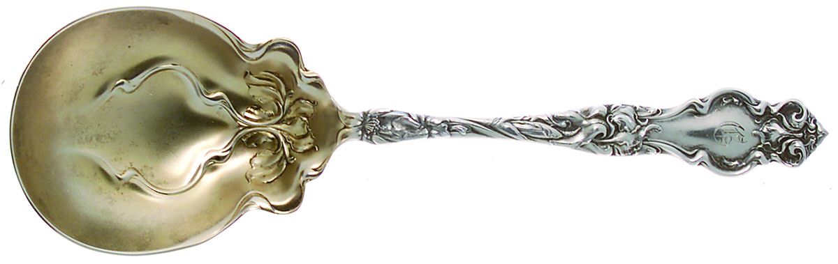 Eton (Sterling, 1903) Small Solid Berry/Casserole Spoon by Wallace Silver-1