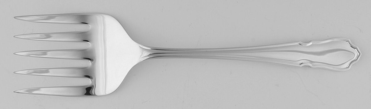 Eton (Silverplate) Medium Solid Cold Meat Serving Fork by Wallace Silver-1