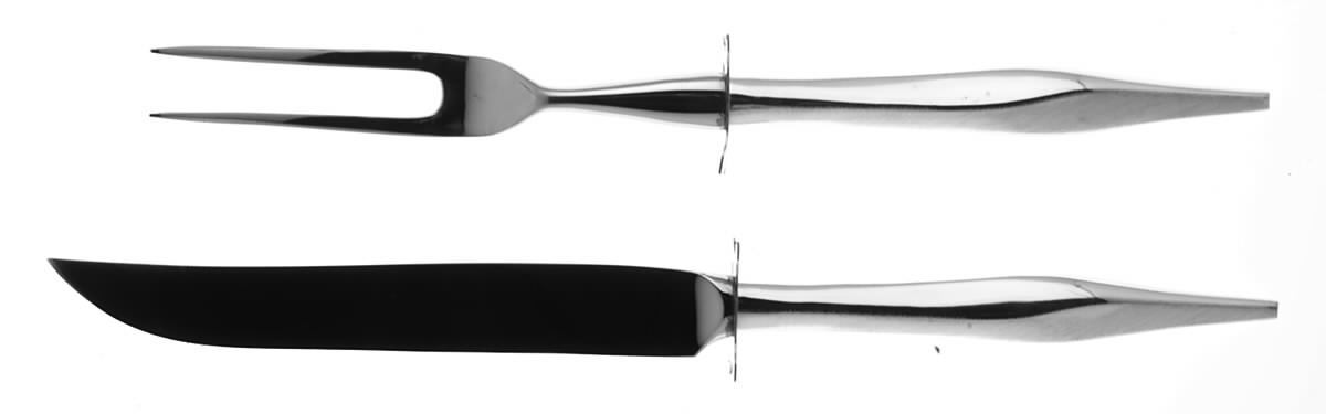 Evening Mist (Sterling, 1963) Small Stainless Blade 2-Piece Steak Carving Set by Wallace Silver-1