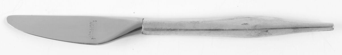 Evening Mist (Sterling, 1963) Modern Hollow Butter Spreader (Stainless) by Wallace Silver-1