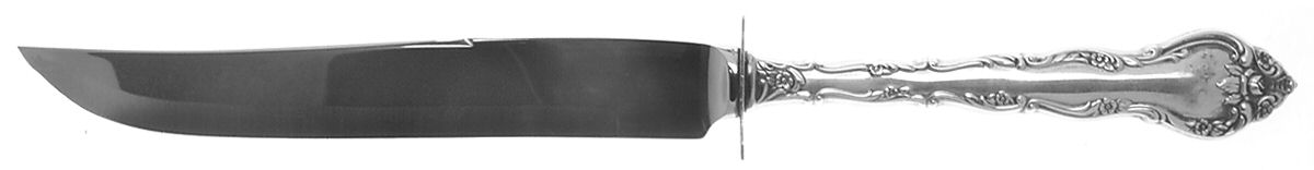 Feliciana (Sterling, 1969) Large Carving/Roast Knife StnlBl w/Sterling Guard by Wallace Silver-1