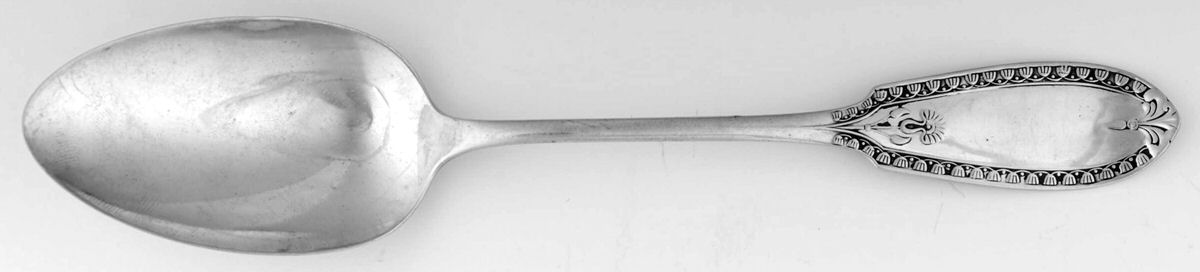Figured Shell (Sterling, 1890) Tablespoon (Serving Spoon) by Wallace Silver-1