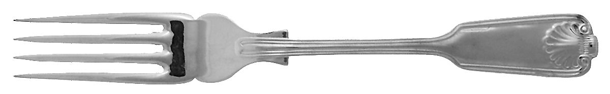 Fiddle Thread & Shell Dessert Fork by Wallace Silver-1