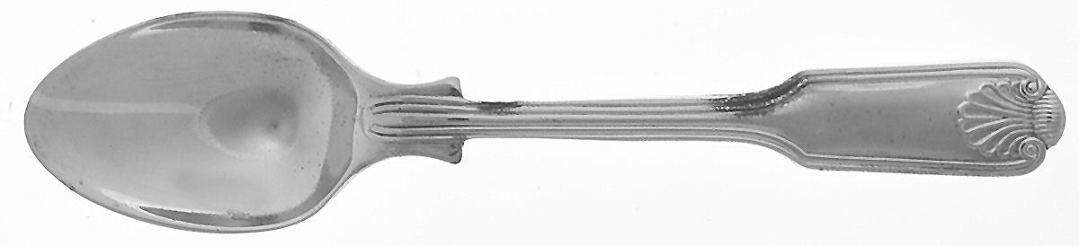 Fiddle Thread & Shell Demitasse Spoon by Wallace Silver-1