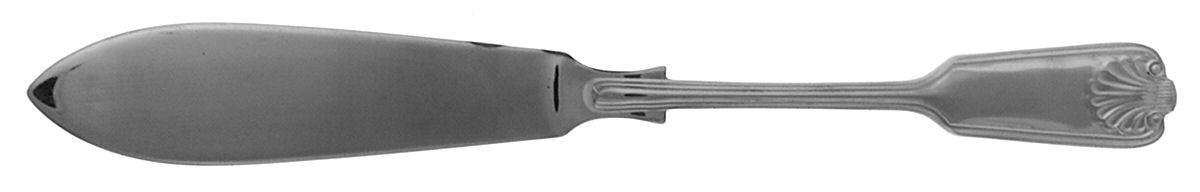 Fiddle Thread & Shell Individual Solid Fish Knife by Wallace Silver-1