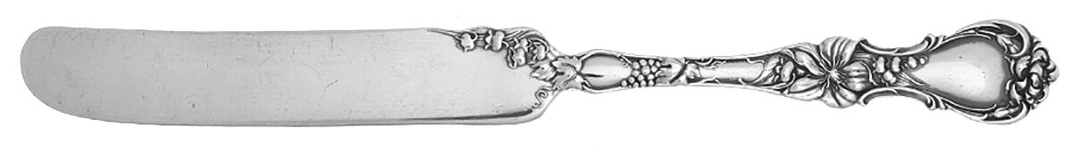 Floral (Silverplate, 1902) Youth Knife, Solid Piece by Wallace Silver-1