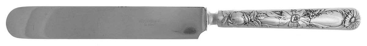 Floral (Silverplate, 1902) Blunt Solid Knife by Wallace Silver-1