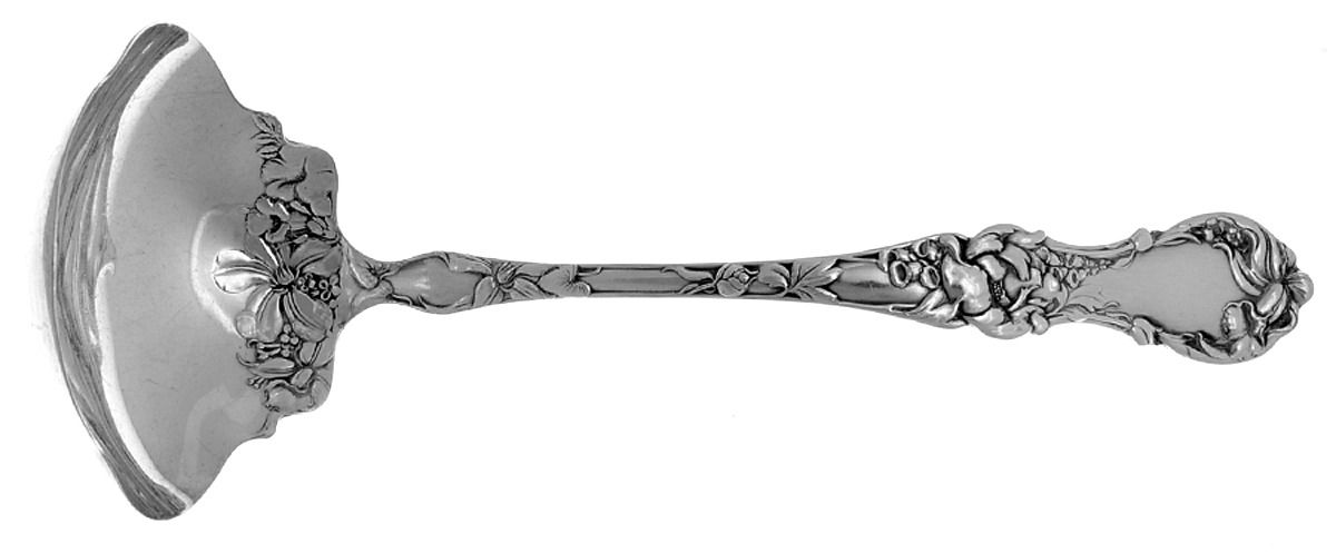 Floral (Silverplate, 1902) Bouillon Ladle by Wallace Silver-1