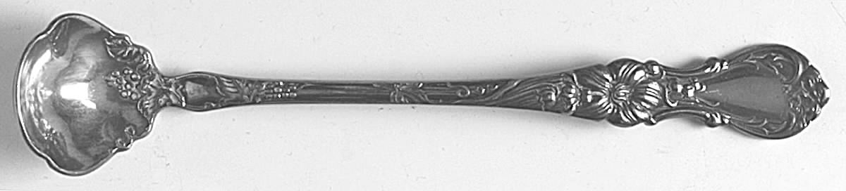Floral (Silverplate, 1902) Mustard Spoon by Wallace Silver-1