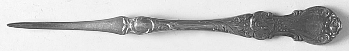 Floral (Silverplate, 1902) Solid Nut Pick by Wallace Silver-1