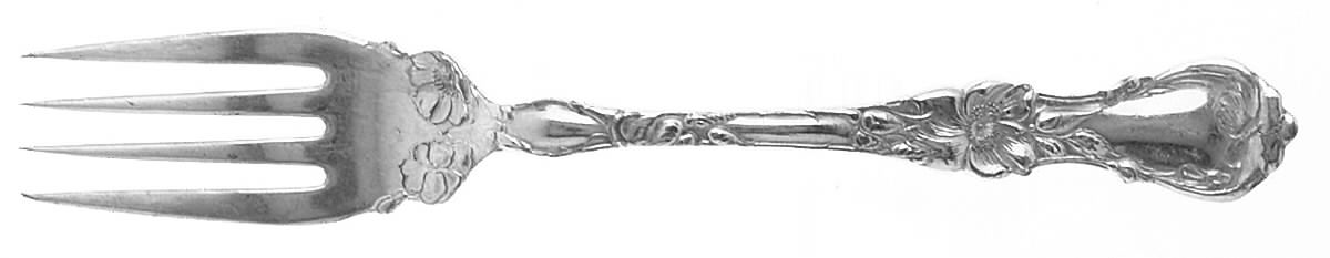 Floral (Silverplate, 1902) Individual Solid Fish Fork by Wallace Silver-1