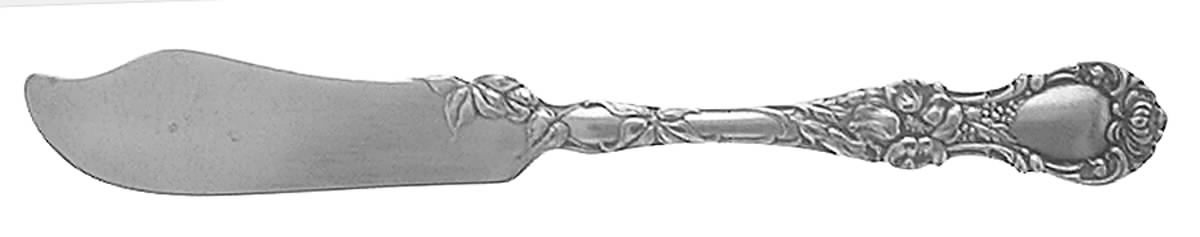 Floral (Silverplate, 1902) Flat Handle Butter Spreader by Wallace Silver-1