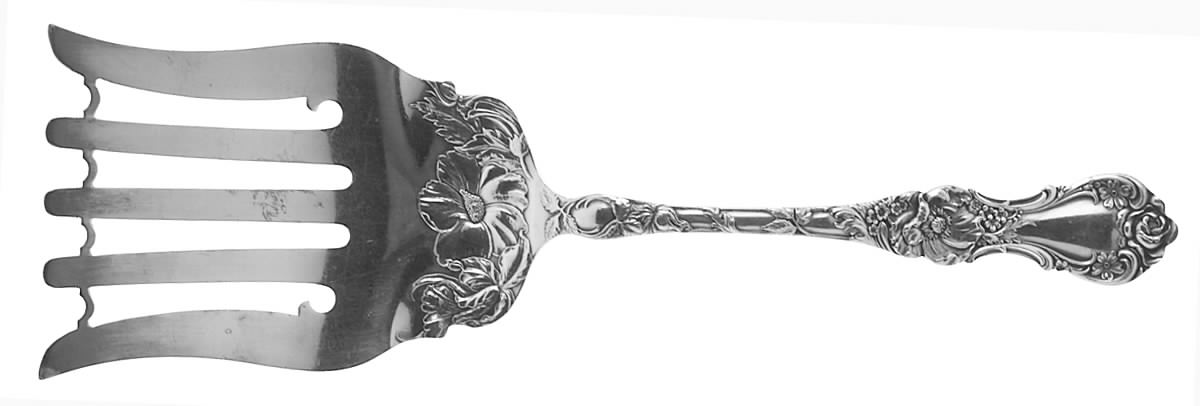 Floral (Silverplate, 1902) Solid Asparagus Server by Wallace Silver-1