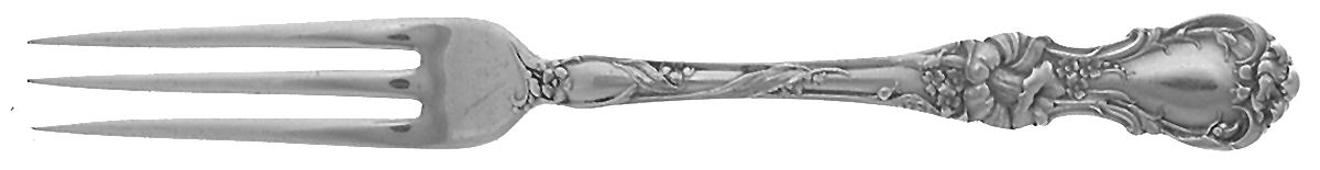 Floral (Silverplate, 1902) Strawberry Fork by Wallace Silver-1