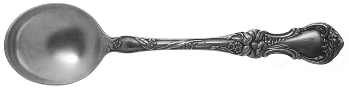 Floral (Silverplate, 1902) Large Chocolate Spoon by Wallace Silver-1