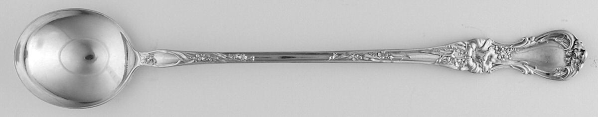 Floral (Silverplate, 1902) Long Handle Chocolate Muddler Spoon by Wallace Silver-1