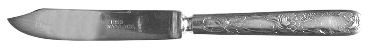 Floral (Silverplate, 1902) Individual Solid Fruit Knife by Wallace Silver-1