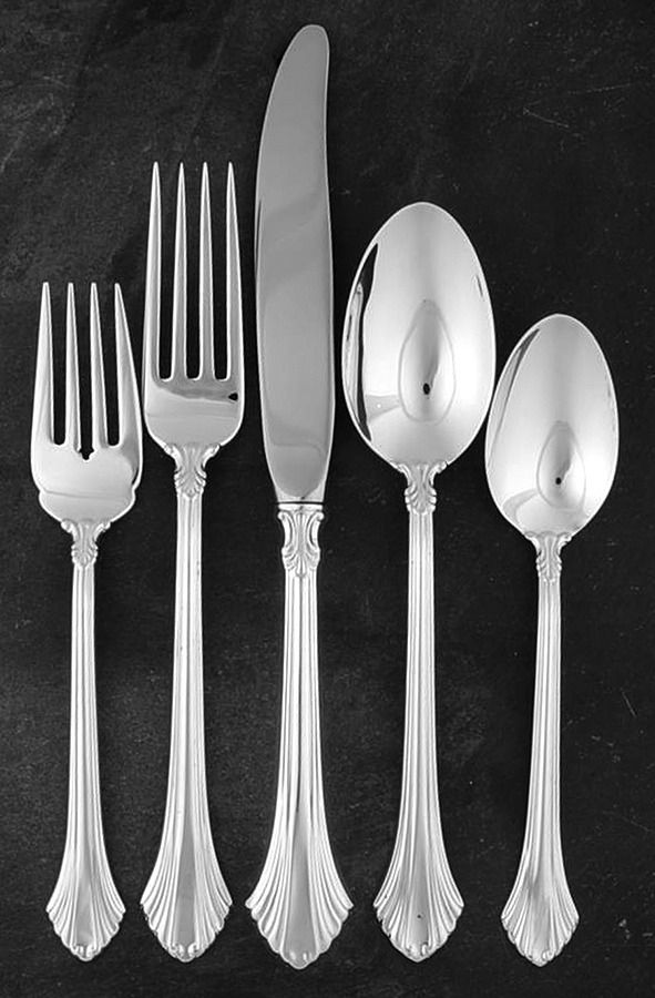 French Regency (Sterling, 1986) 5 Piece Place Size Setting by Wallace Silver-1