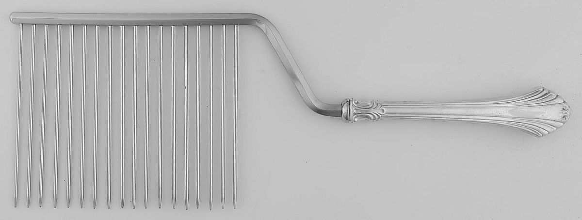 French Regency (Sterling, 1986) Cake Breaker with Silverplate Prongs by Wallace Silver-1