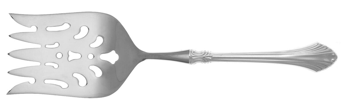 French Regency (Sterling, 1986) Fish Serving Fork with Stainless Tines HC by Wallace Silver-1