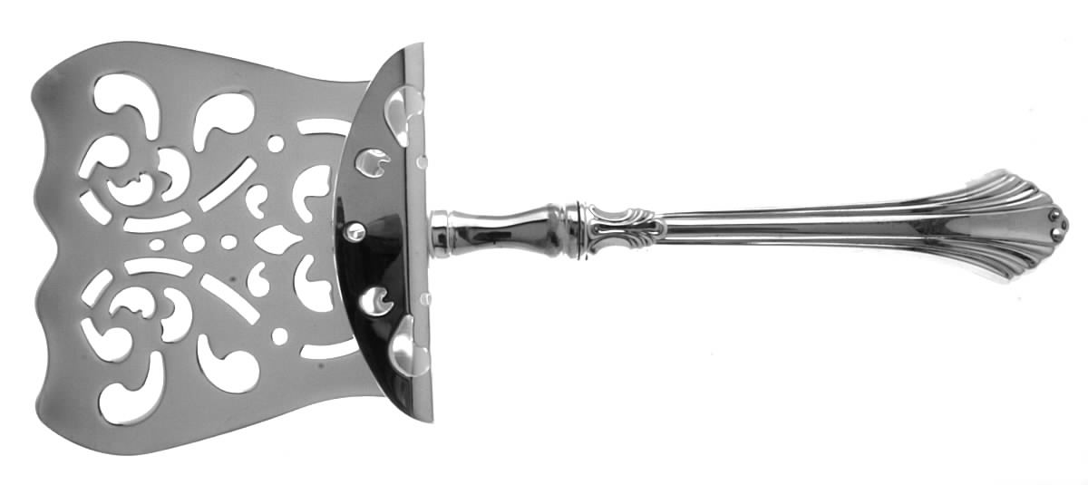 French Regency (Sterling, 1986) Hollow Asparagus Server with Silverplate Hood by Wallace Silver-1