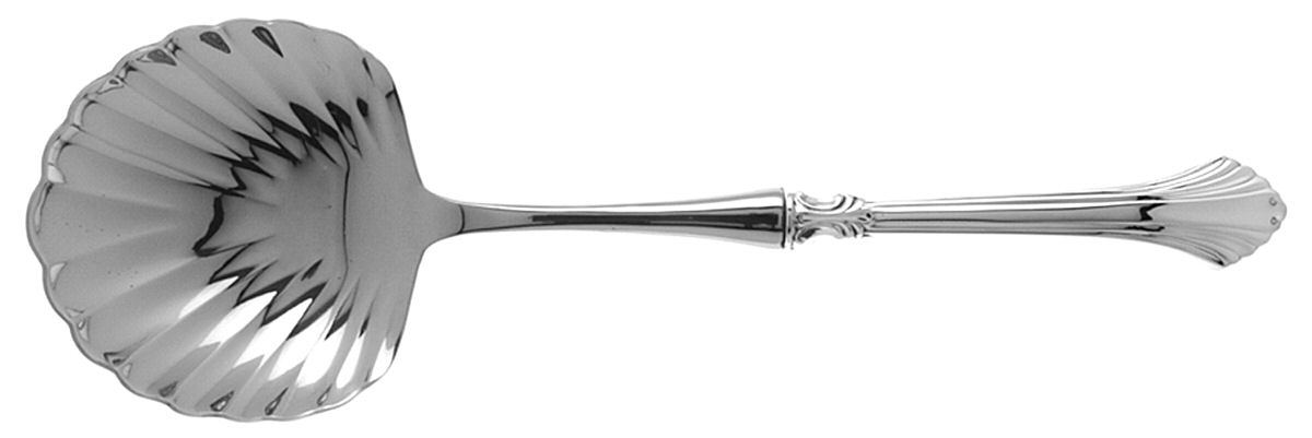 French Regency (Sterling, 1986) Casserole Spoon with Stainless Shell Bowl by Wallace Silver-1