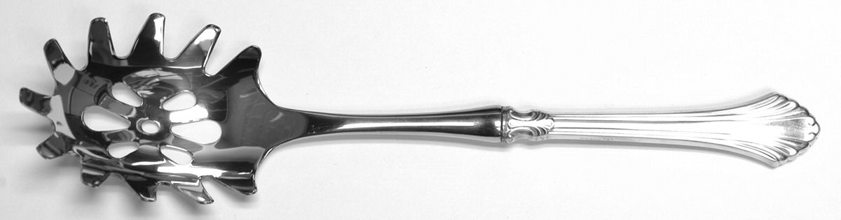 French Regency (Sterling, 1986) Pasta Server with Stainless Bowl by Wallace Silver-1