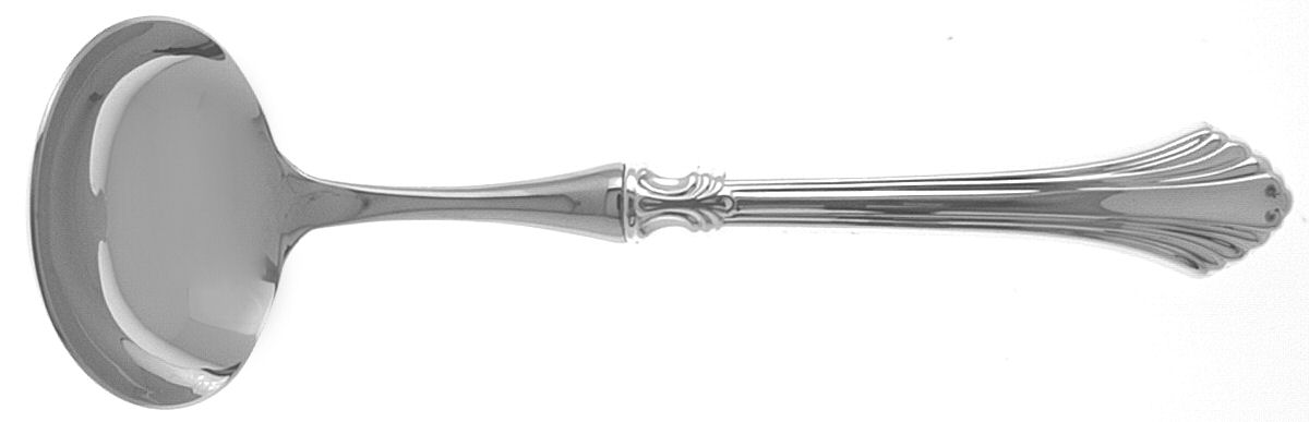 French Regency (Sterling, 1986) Hollow Handle Gravy Ladle with Stainless Bowl by Wallace Silver-1