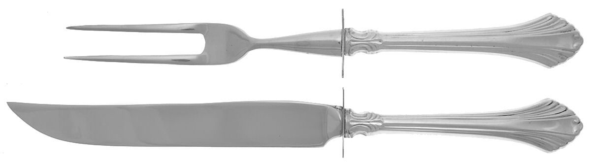 French Regency (Sterling, 1986) Small Stainless Blade 2-Piece Steak Carving Set by Wallace Silver-1