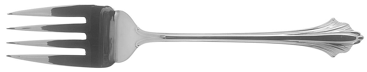 French Regent (Stainless) Medium Solid Cold Meat Serving Fork by Wallace Silver-1