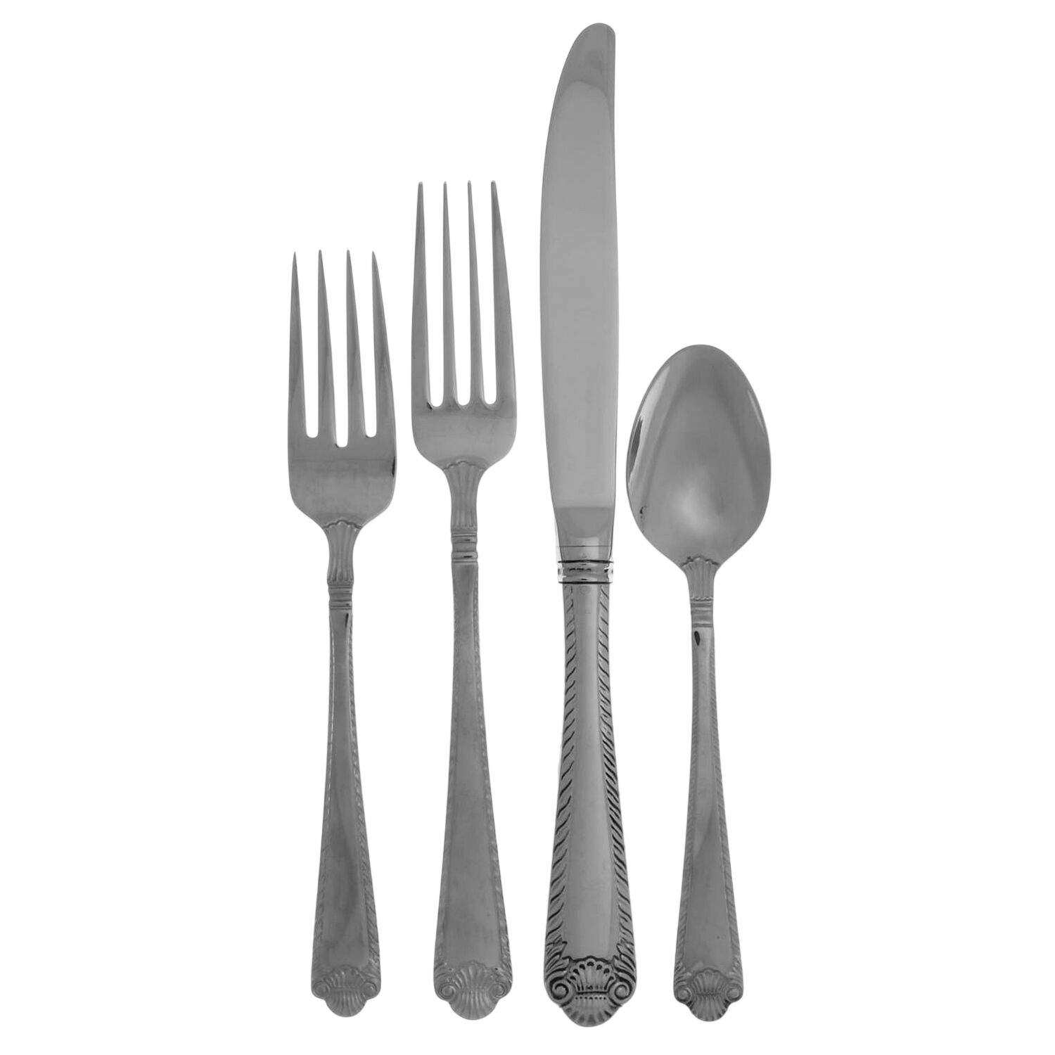 French Shell (Stainless) 32 Piece Estate Set by Wallace Silver-1