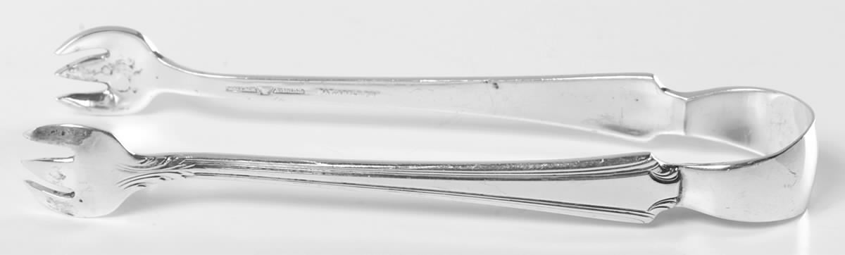 Georgian Colonial (Sterling, 1932) Small Sugar Tongs by Wallace Silver-1