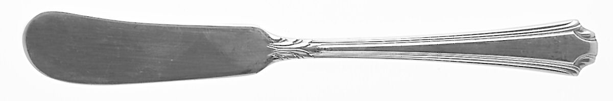 Georgian Colonial (Sterling, 1932) Flat Handle Butter Spreader by Wallace Silver-1