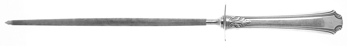 Georgian Colonial (Sterling, 1932) Large Steel Rod Knife Sharpener by Wallace Silver-1