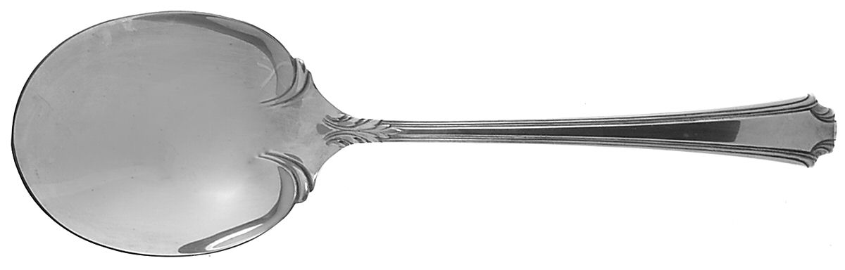 Georgian Colonial (Sterling, 1932) Large Solid Berry/Casserole Spoon by Wallace Silver-1