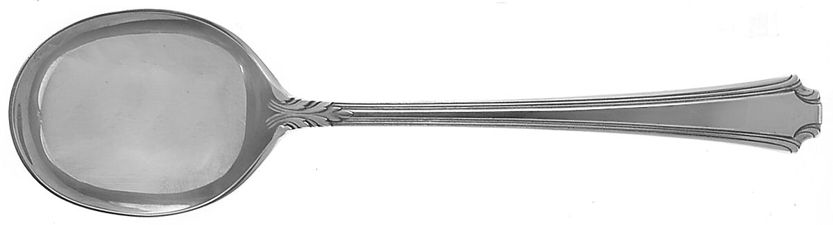 Georgian Colonial (Sterling, 1932) Round Bowl Soup Spoon (Gumbo) by Wallace Silver-1