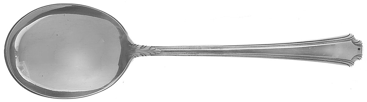 Georgian Colonial (Sterling, 1932) Round Bowl Soup Spoon (Bouillon) by Wallace Silver-1